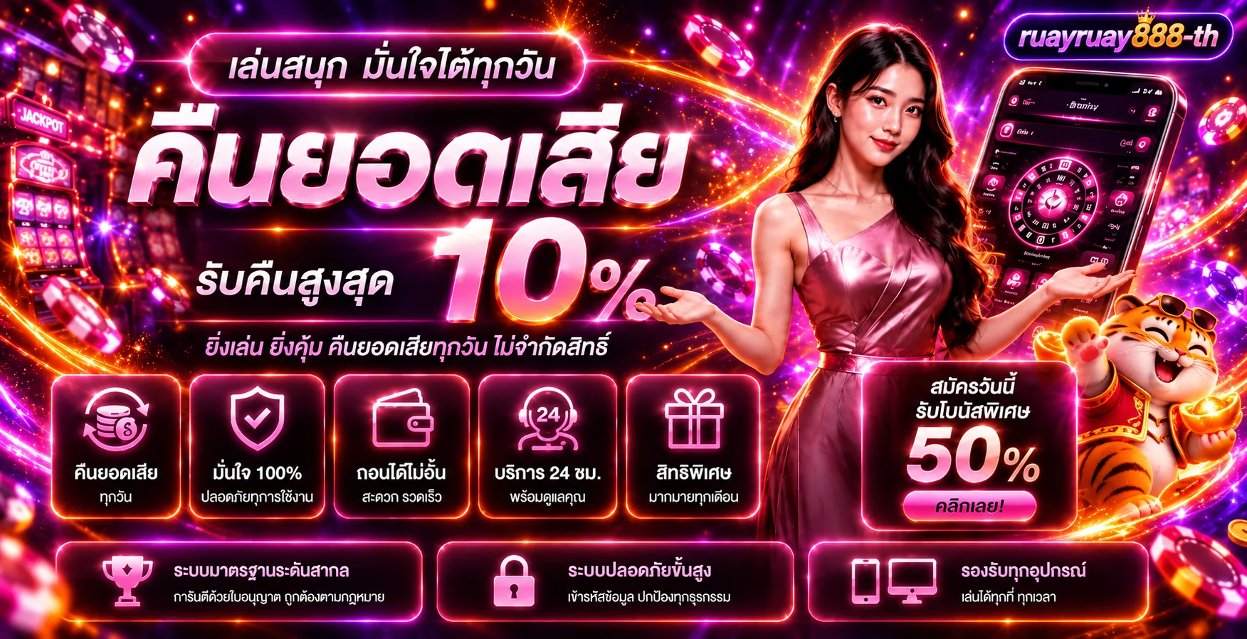 แบนเนอร์ ruayruay888-th พร้อมสิทธิพิเศษและระบบใช้งานออนไลน์